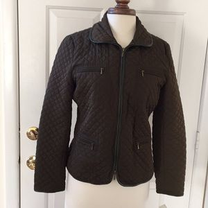 Talbots NWT vintage  olive quilted jacket